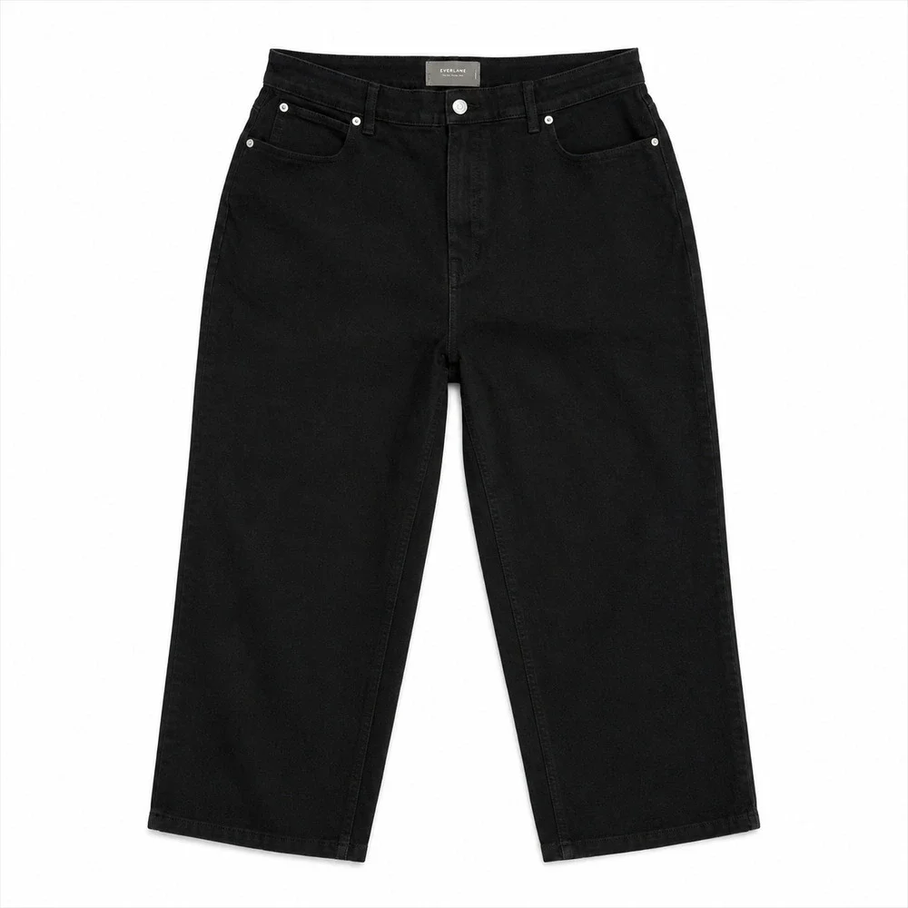 Everlane Jeans Womens Plus Size 35 Regular Black The Curvy Way High Neutral NWT